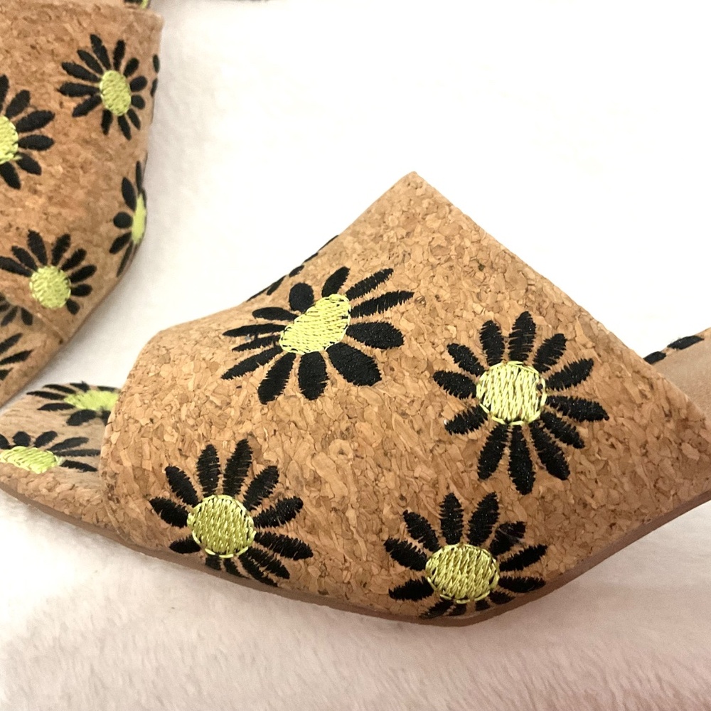 Coconuts By Matisse Kristin Boho Cottage Core Resort Y2K Mule Heel Sandal Sz 10M - Picture 4 of 16